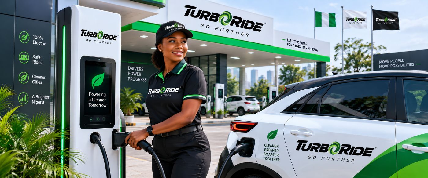 Turboride attendant charging an electric vehicle at a station